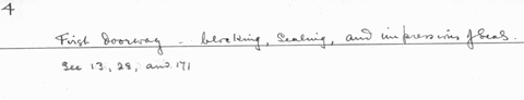 Card no. 004-1 relating to Carter no. 004