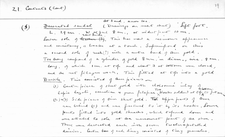 Card no. 021f-19 relating to Carter no. 021f
