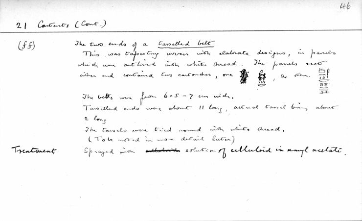 Card no. 021ff relating to Carter no. 021ff