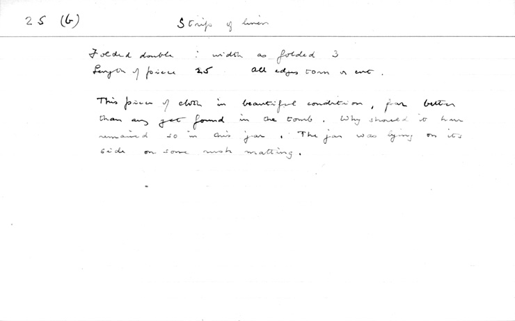 Card no. 025b relating to Carter no. 025b