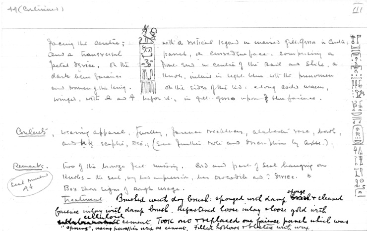 Card no. 044-3 relating to Carter no. 044