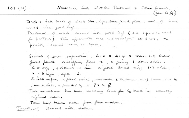 Card no. 101w-1 relating to Carter no. 101w
