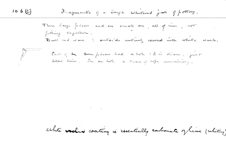 Card no. 106c relating to Carter no. 106c