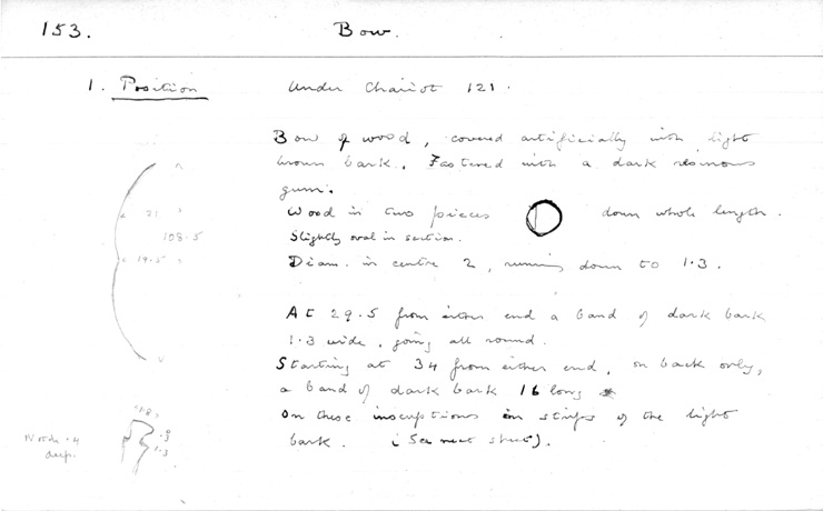 Card no. 153-1 relating to Carter no. 153