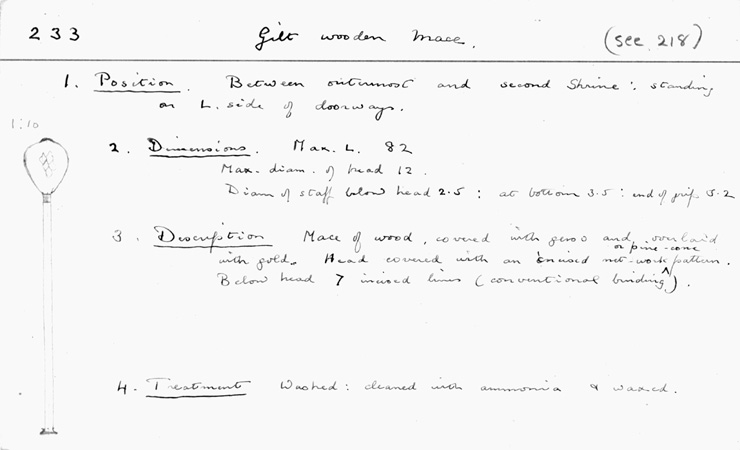 Card no. 233 relating to Carter no. 233