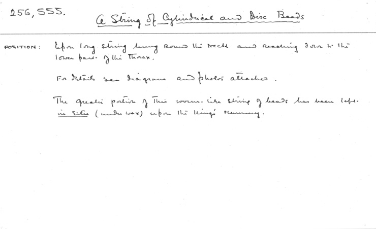 Card no. 256sss-1 relating to Carter no. 256sss