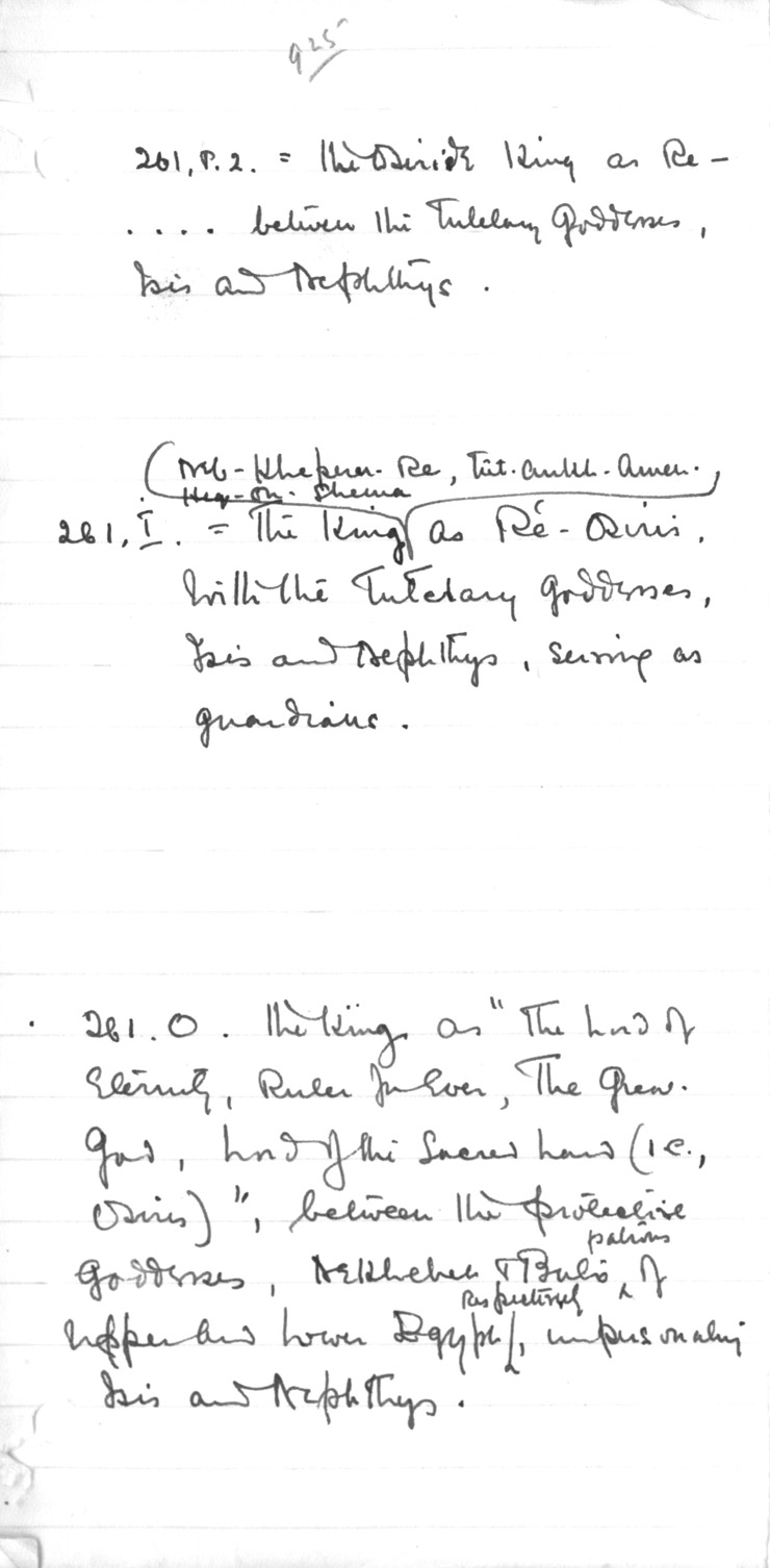 Card no. 261p2-3 relating to Carter no. 261p(2)