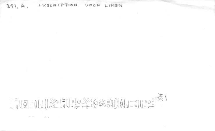 Card no. 281a-2 relating to Carter no. 281a