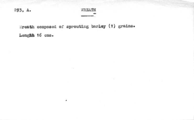 Card no. 293a-2 relating to Carter no. 293a