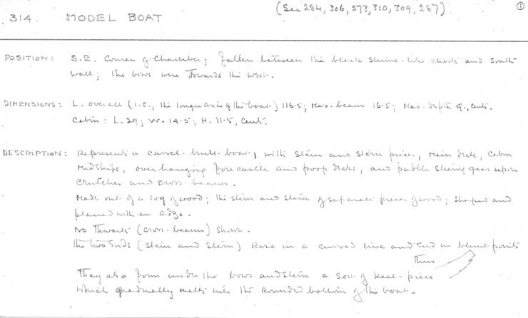 Card no. 314-1 relating to Carter no. 314