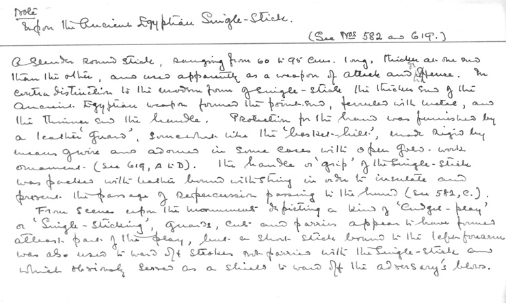 Card no. 582-2 relating to Carter no. 582