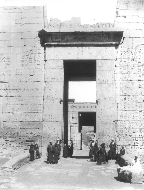 Beato, A., The Theban west bank, Medinet Habu (c.1890
[Estimated date.])