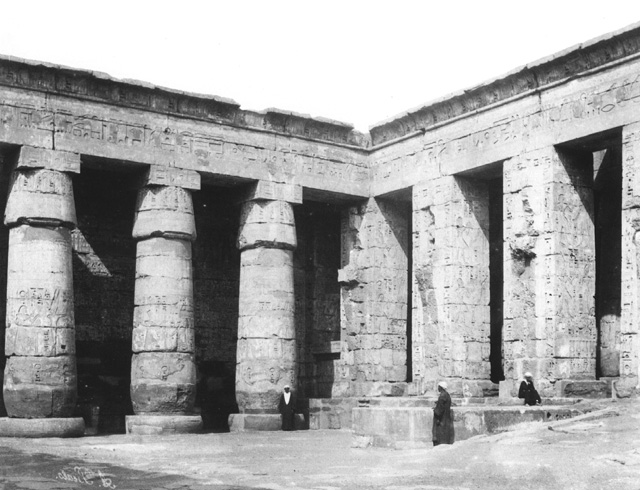 Beato, A., The Theban west bank, Medinet Habu (c.1900
[Similar to Gr. Inst. 4156.])