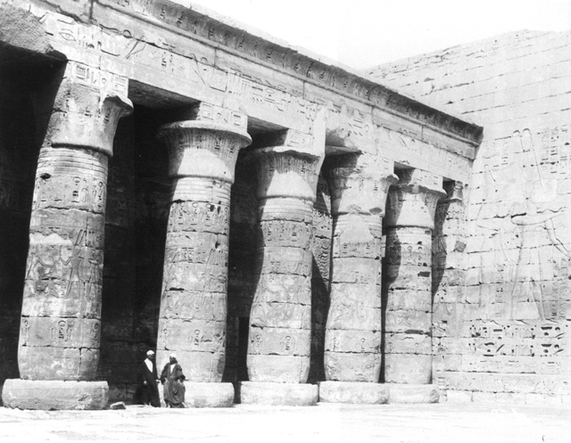 Beato, A., The Theban west bank, Medinet Habu (c.1890
[Estimated date.])