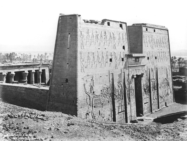Sebah, J. P., Edfu (before 1874
[In an album dated 1873-4.])