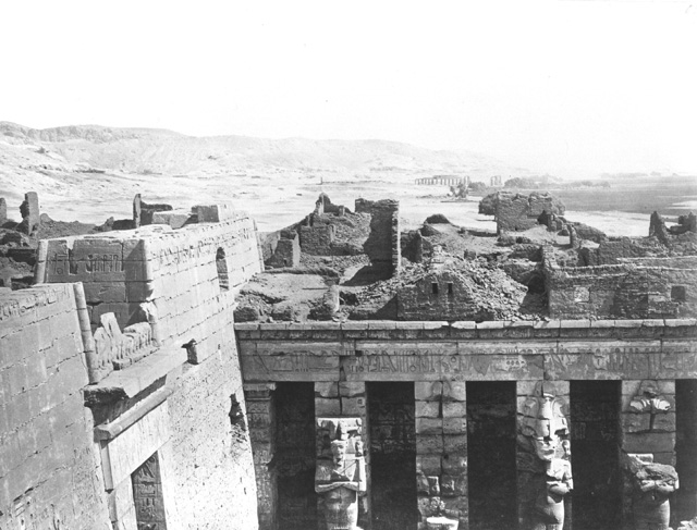 not known, The Theban west bank, Medinet Habu (before 1872
[In an album dated 1871-2.])