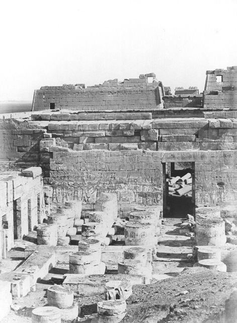 not known, The Theban west bank, Medinet Habu (before 1872
[In an album dated 1871-2.])