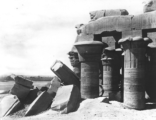 Frith, F.  [Included in an album labelled Historical Photographs. Egypt. Frith's Universal Series, folio ii, in Sackler Library, Oxford, 327 Fri la fol.], Kom Ombo (1856-60
[The dates of Frith's visits to Egypt.])