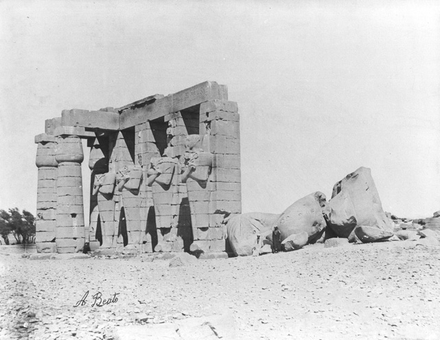 Beato, A., The Theban west bank, the Ramesseum (c.1900
[Gr. Inst. 4160 in an album dated 1904.])