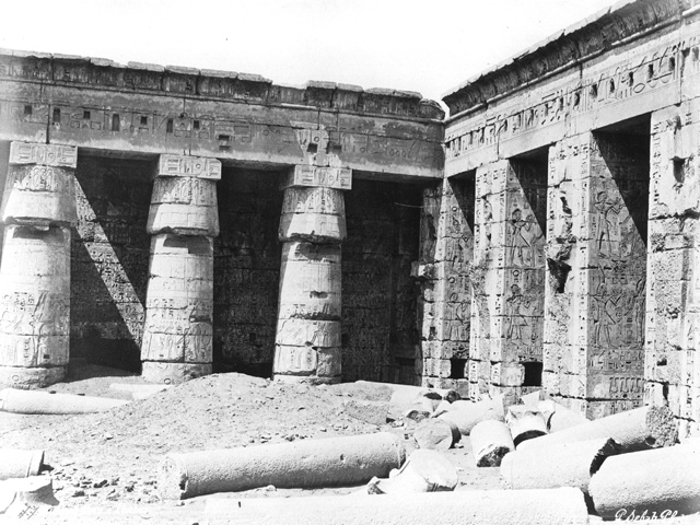 Sebah, J. P., The Theban west bank, Medinet Habu (before 1874
[Similar to Gr. Inst. 3370.])
