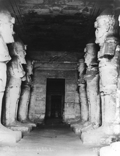 Sebah, J. P., Abu Simbel (c.1890
[Estimated date.]) (Enlarged image size=35Kb)