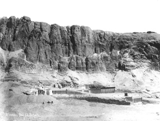Lekegian, G., The Theban west bank, Deir el-Bahri (c.1895
[Estimated date.]) (Enlarged image size=39Kb)