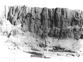 Beato, A., The Theban west bank, Deir el-Bahri (c.1895
[Estimated date.]) (Enlarged image size=41Kb)
