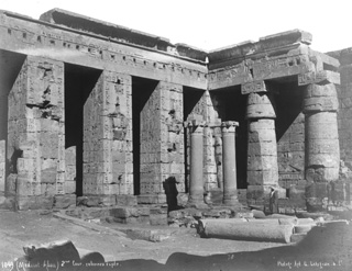 Lekegian, G., The Theban west bank, Medinet Habu (c.1890
[Estimated date.]) (Enlarged image size=39Kb)