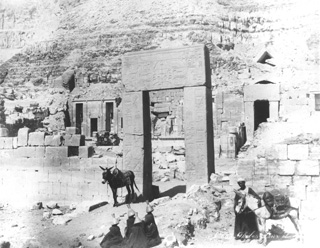 Zangaki, G., The Theban west bank, Deir el-Bahri (c.1895
[Estimated date.]) (Enlarged image size=45Kb)