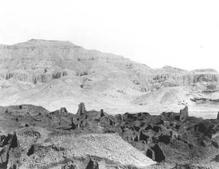 not known, The Theban west bank (c.1890
[Estimated date.]) (Enlarged image size=32Kb)