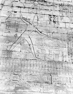 Beato, A., The Theban west bank, Medinet Habu (c.1890
[Estimated date.]) (Enlarged image size=51Kb)