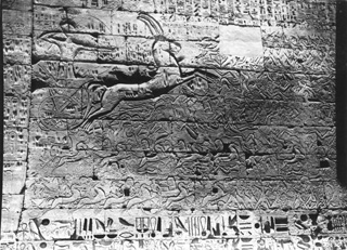 not known, The Theban west bank, Medinet Habu (c.1890
[Estimated date.]) (Enlarged image size=57Kb)