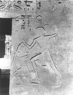 Beato, A., The Theban west bank, Medinet Habu (c.1890
[Estimated date.]) (Enlarged image size=39Kb)