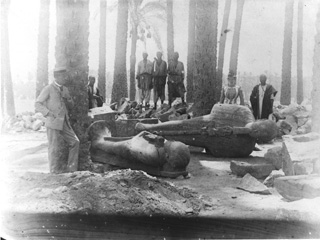 not known, Mit Rahina (Memphis) (1892
[The date of the excavations.]) (Enlarged image size=34Kb)