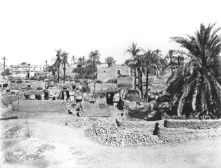 Sebah, J. P., Egyptian countryside (before 1874
[In an album dated 1873-4.]) (Enlarged image size=38Kb)