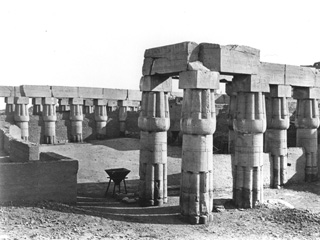 Frith, F. [Included in an album labelled Historical Photographs. Egypt. Frith's Universal Series, folio ii, in Sackler Library, Oxford, 327 Fri la fol.], Luxor (1856-60
[The dates of Frith's visits to Egypt.]) (Enlarged image size=35Kb)