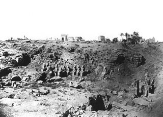 Hammerschmidt, W., Karnak (1857-9
[The dates of Hammerschmidt's visits to Egypt.]) (Enlarged image size=40Kb)