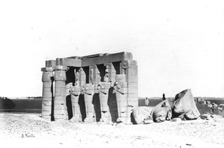 Beato, A., The Theban west bank, the Ramesseum (before 1872
[In an album dated 1871-2.]) (Enlarged image size=23Kb)