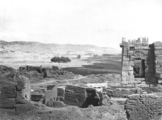 not known, The Theban west bank, Medinet Habu (before 1872
[In an album dated 1871-2.]) (Enlarged image size=34Kb)
