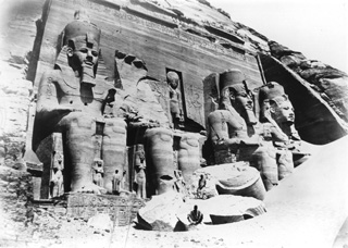 Beato, A., Abu Simbel (c.1890
[Estimated date.]) (Enlarged image size=44Kb)