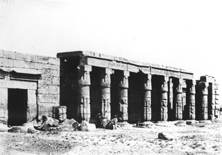 Beato, A., The Theban west bank, Qurna (c.1890
[Estimated date.]) (Enlarged image size=33Kb)