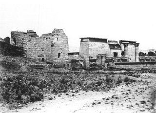 Beato, A., The Theban west bank, Medinet Habu (c.1890
[Estimated date.]) (Enlarged image size=37Kb)