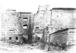 Beato, A., The Theban west bank, Medinet Habu (c.1890
[Estimated date.]) (Enlarged image size=38Kb)