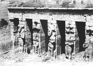Beato, A., The Theban west bank, Medinet Habu (c.1890
[Estimated date.]) (Enlarged image size=49Kb)