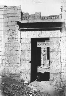 Beato, A., The Theban west bank, Medinet Habu (c.1890
[Estimated date.]) (Enlarged image size=41Kb)