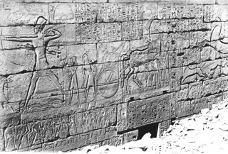 not known, The Theban west bank, Medinet Habu (c.1890
[Estimated date.]) (Enlarged image size=52Kb)