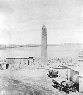 not known, Alexandria (before 1879
[The obelisk removed in 1879-80.]) (Enlarged image size=33Kb)
