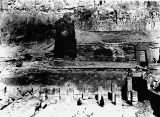 Beato, A., The Theban west bank, Deir el-Bahri (c.1895
[Estimated date.]) (Enlarged image size=38Kb)