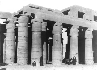 Beato, A., The Theban west bank, the Ramesseum (c.1890
[Estimated date.]) (Enlarged image size=33Kb)