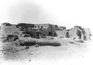 Beato, A., The Theban west bank, Qurna (c.1890
[Estimated date.]) (Enlarged image size=27Kb)